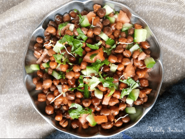 Achari Brown Chickpea Salad Recipe
