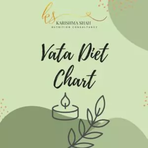 Vata Diet Chart
